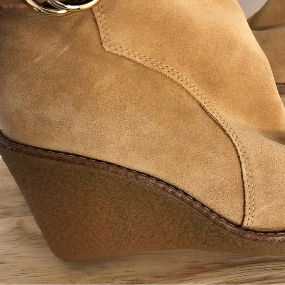 NWT Cole Haan NIKE Air Michelle Shearling Boots Waterproof suede Lamb sheep fur - Picture 6 of 14